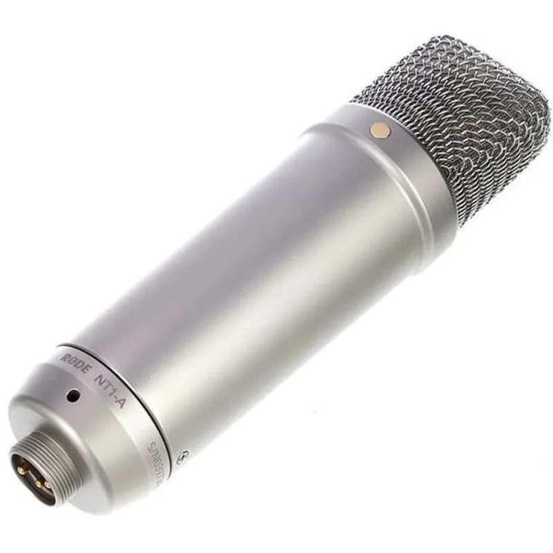 Micrófono de condensador Rode NT1-A vista del micrófono