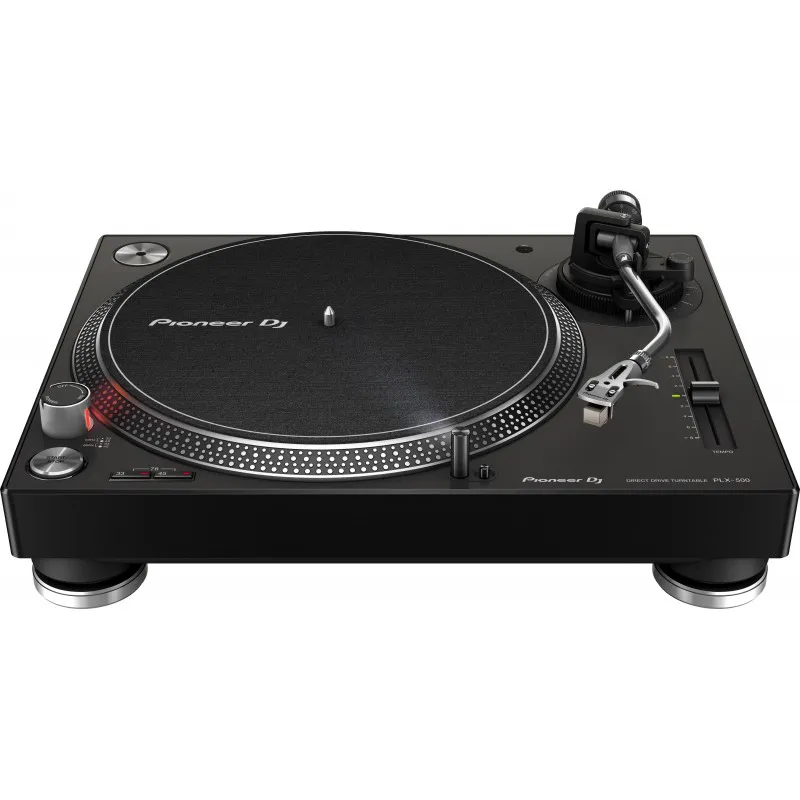 Tocadiscos Pioneer DJ PLX 500 vista cenital frontal