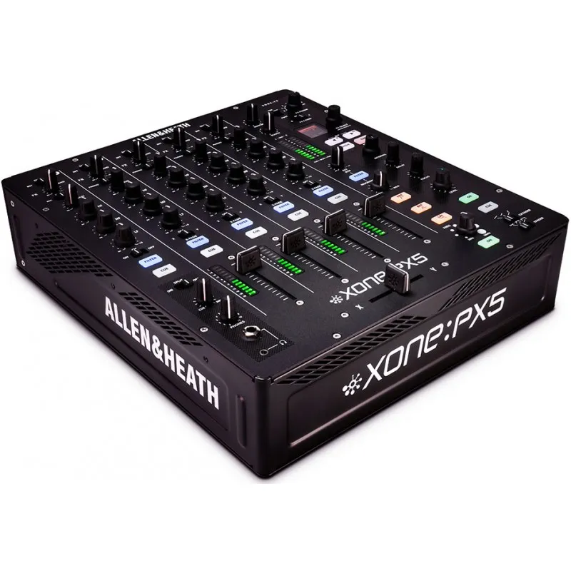Mesa de mezclas DJ Allen & Heath Xone PX5 vista lateral 3D