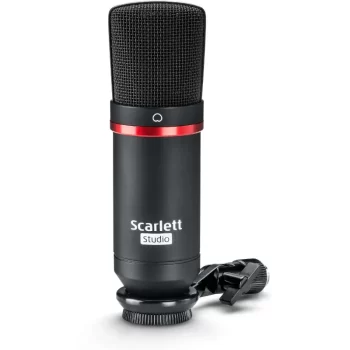 Vista del micrófono CM25 MKIII que forma parte del pack Focusrite Scarlett Solo Studio 3RD GEN