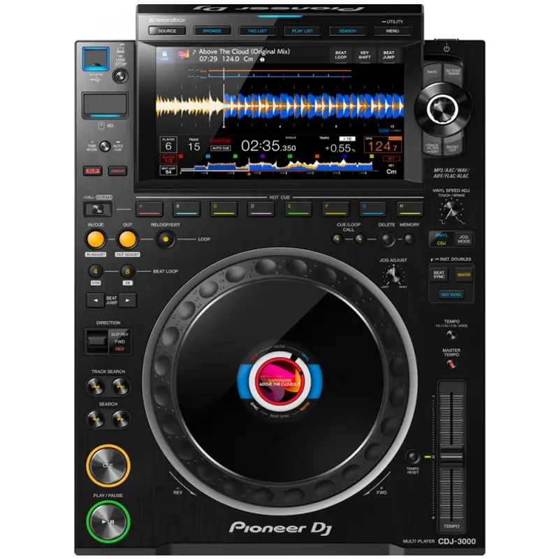 Reproductor DJ Pioneer DJ CDJ-3000 vista Top