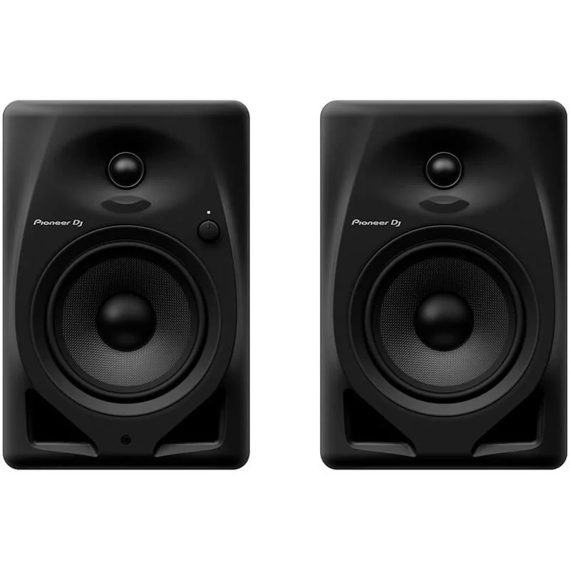 Monitores de estudio activos Pioneer DJ DM-50D vista pareja frontal en color negro