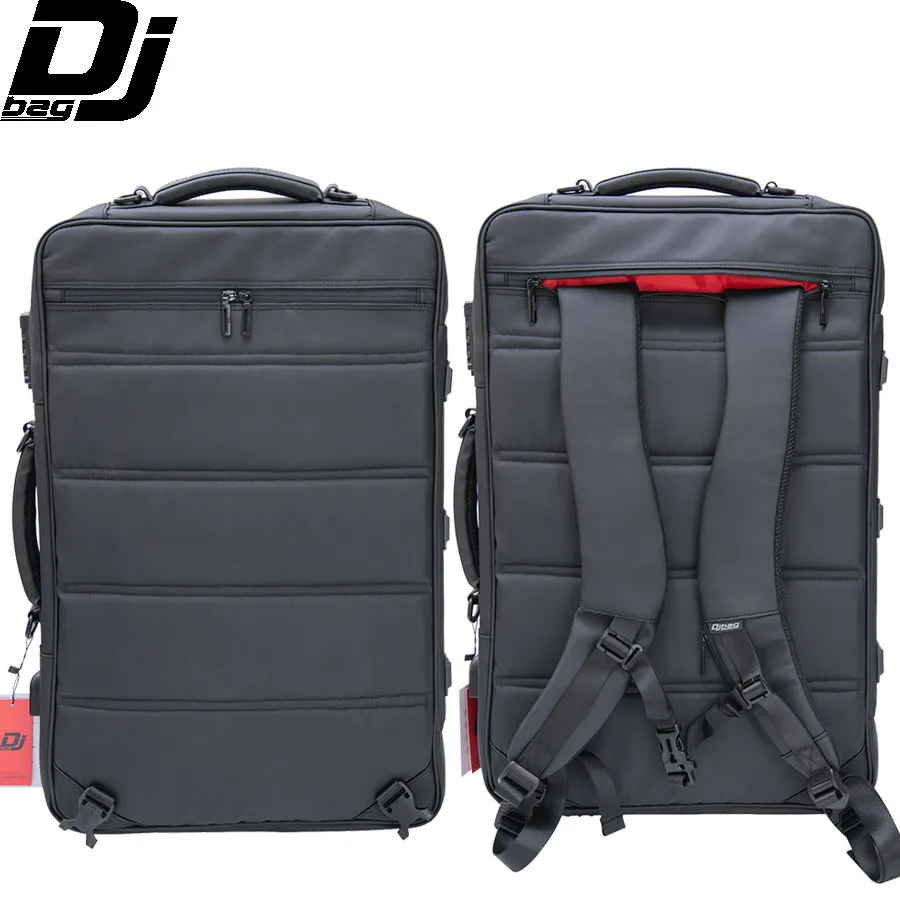 Bolsa DJBag K MiniMK2 para transporte de controlador DJ vista de dos bolsas una por delante y otra por detrás
