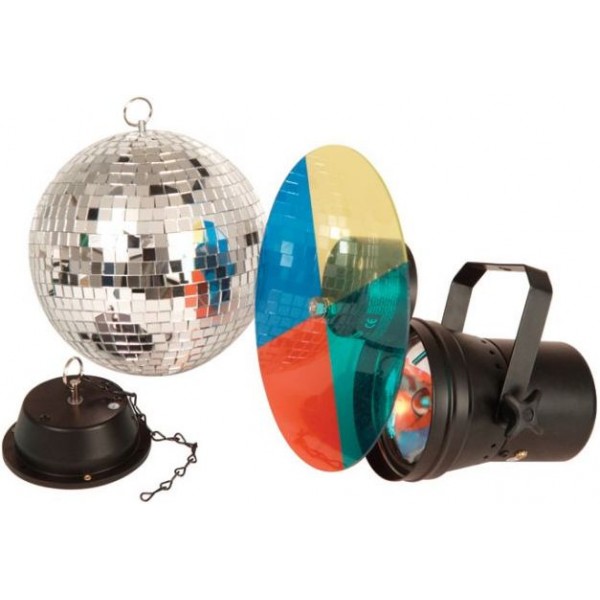 Disco light set 3- bola de espejos de 20cm