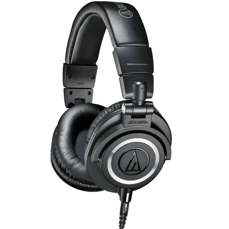 Auriculares profesionales de estudio ATH-M50X black 1 vista lateral 3D