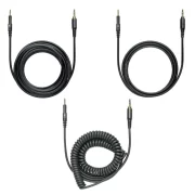 Cables en color negro para auriculares profesionales de estudio ATH-M50X