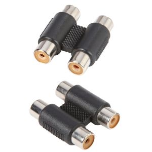 ADAPTADOR 2 x RCA HEMBRA A 2 x RCA HEMBRA