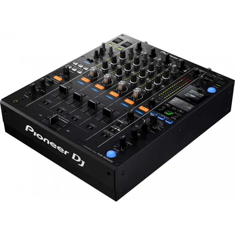 Pioneer DJM-900NSX2 mesa de mezclas DJ profesional 4 canales vista cenital 3D