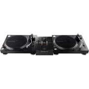 Mesa de mezclas Pioneer DJM 250MK2 en set con giradiscos
