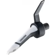 Cápsula Ortofon MKII Scratch en color blanco y detalles en negro vista lateral