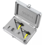 Set Twin Ortofon MKII Club vista de la caja abierta donde se ven las dos cápsulas que incluye el set