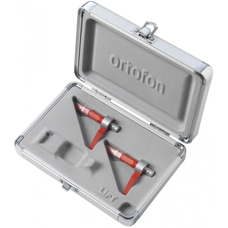 Set Twin Ortofon MKII Digital vista de la caja abierta donde se ven las dos cápsulas que incluye el set