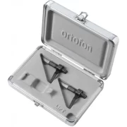 Set Twin Ortofon MKII MIX vista de la caja abierta donde se ven las dos cápsulas que incluye el set