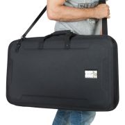 Maleta transporte EVA W-MCB780 para controladores Pioneer DJ 1000 vista frontal abierta vista colgada al hombro