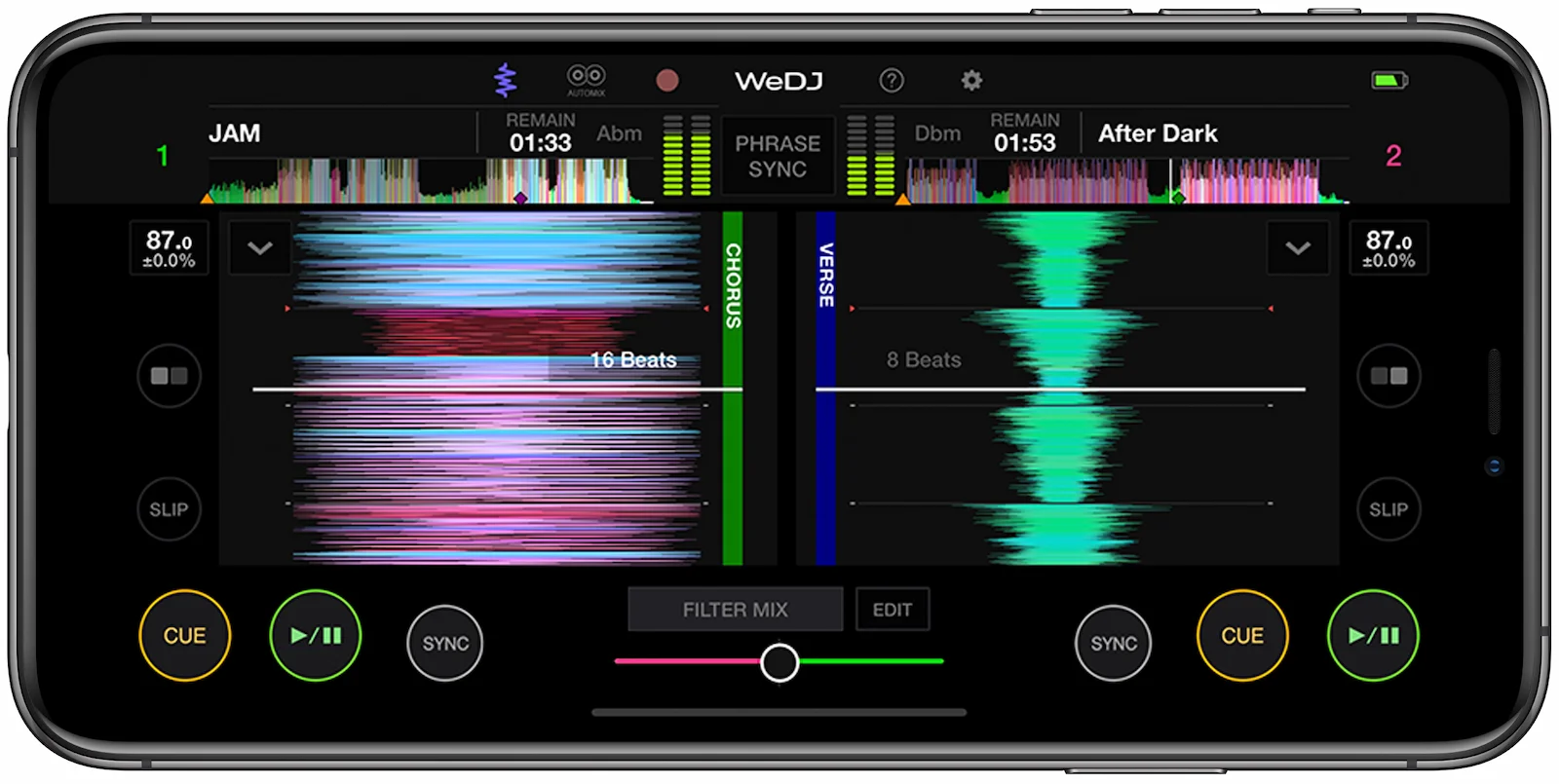 Controlador DJ Pioneer DDJ 200 08 WeDJ 2.0 iPhone Wave Vertical