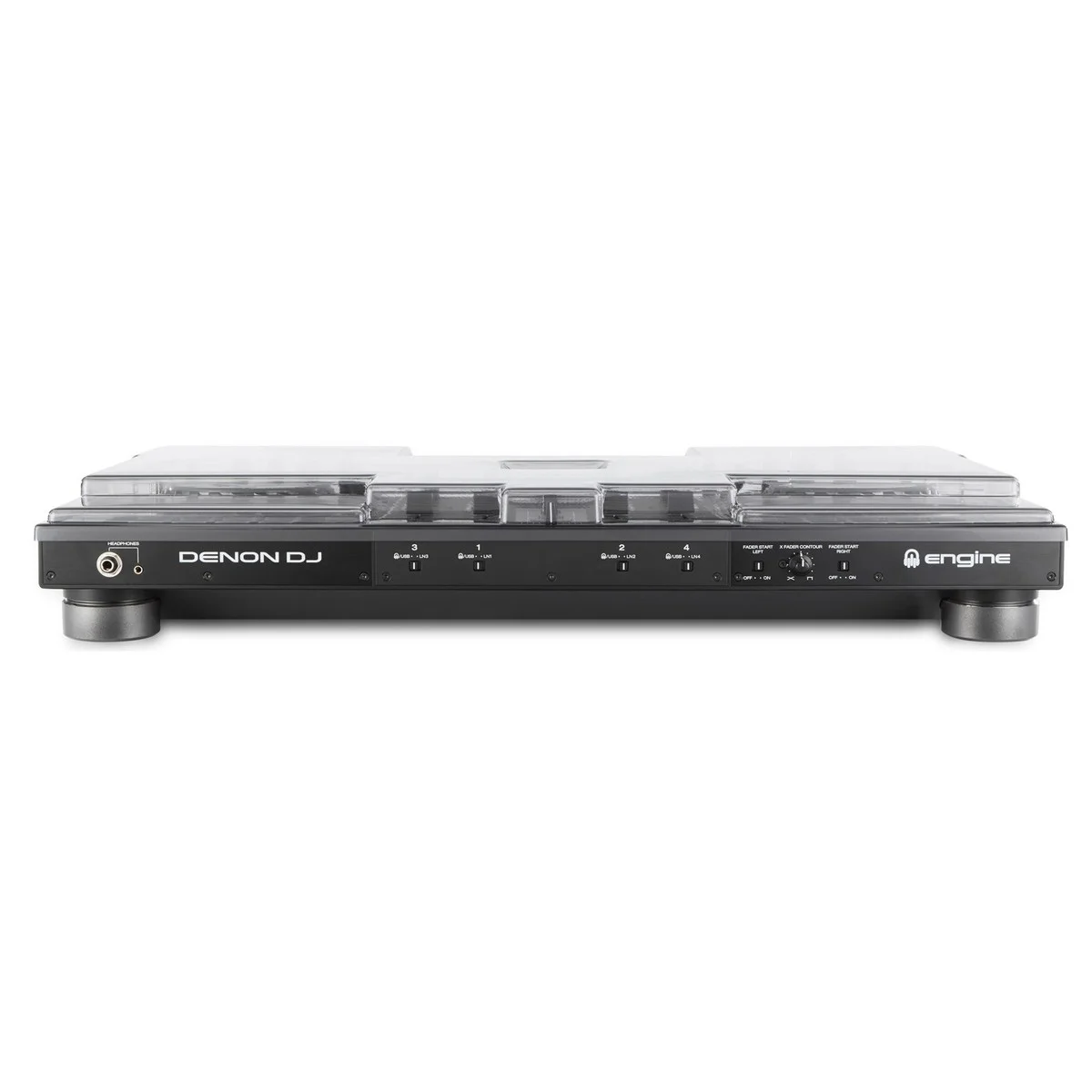 Decksaver para Denon Prime 4 y Prime 4+ vista panel frontal