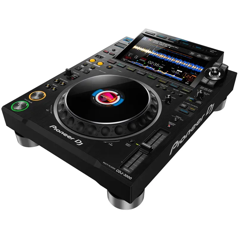 Reproductor DJ Pioneer DJ CDJ-3000 vista lateral 3d