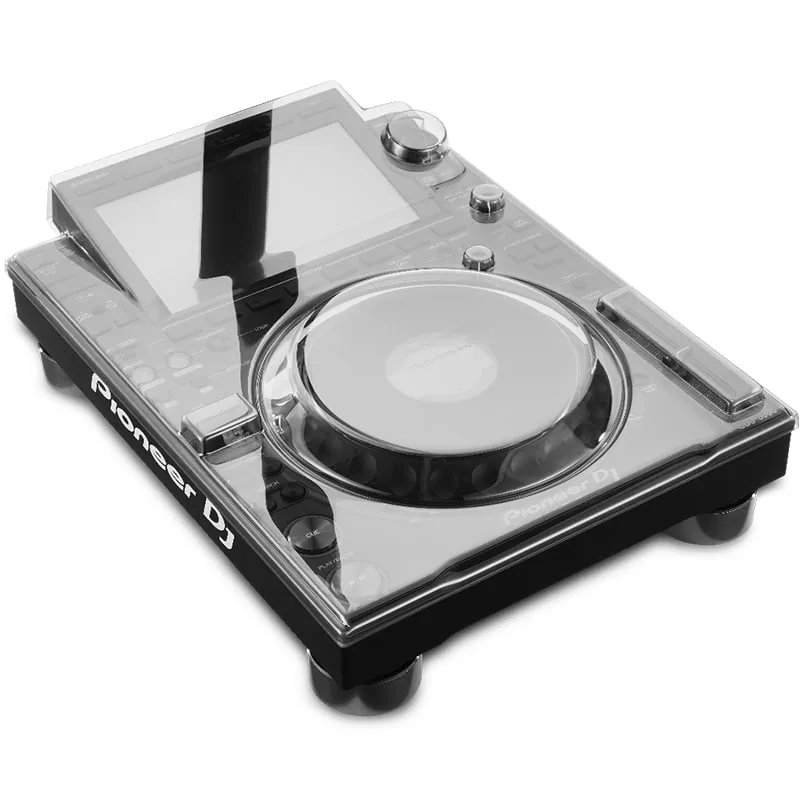Decksaver para Pioneer CDJ 3000 reproductor profesional vista cenital lateral