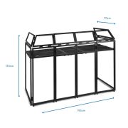 Vonyx DB5 PRO CABINA DJ ALUMINIO ANCHO 2.0M