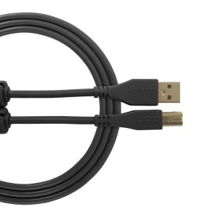 Udg ultimate AUDIO CABLE USB 2.0 A-B BLACK STRAIGHT 1M/2M
