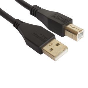 Udg ultimate AUDIO CABLE USB 2.0 A-B BLACK STRAIGHT 1M/2M