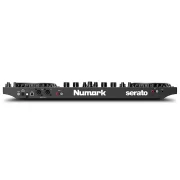 Controlador DJ Numark NS4FX vista panel trasero conexiones