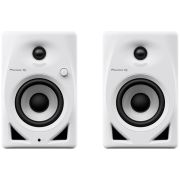 Monitores de estudio activos Pioneer DJ DM-40D vista frontal en color blanco
