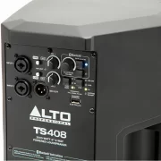 Altavoz autoamplificado Alto TS408 vista panel trasero conexiones detalle