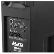 Altavoz autoamplificado Alto TS415 vista trasera panel de conexiones detalle