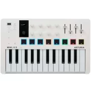 Teclado controlador midi USB Arturia MiniLab 3 vista cenital
