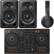 PACK CONTROLADOR DDJ-FLX4 + MONITORES DM40 + AURICULARES HDJ-CUE1