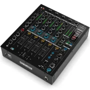 Reloop RMX 95 mesa de mezclas DJ profesional digital 4 canales más uno vista cenital 3D