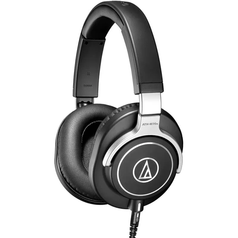 Audio Technica Auriculares profesionales ATH-M70X vista lateral 3D