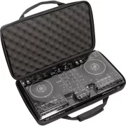 Maleta transporte para DJ en EVA modelo W-MCB- DDJ400FLX4 para protección y transporte de controladores DJ midi vista abierta con Controlador Pioneer DJ con protector Decksaver