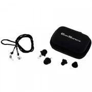 Protector auditivo ear pad Earsonics vista de todo el pack desde el aire