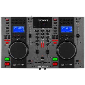 Vonyx CDJ450 Doble reproductor Mezclador sobremesa CD/MP3/USB CON BLUETOOTH