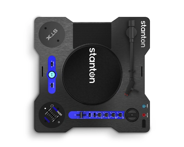Giradiscos scratch Stanton vista cenital sin tapa