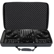 Maleta transporte DJ en compuesto EVA de la marca Walkasse modelo W-MCB-DDJ-FLX10 vista abierta con controlador en su interior