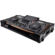 Pioneer DJ Maleta DJ FLT-OPUSQUAD vista abierta con la controladora dj opus-quad