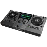 Controlador DJ Numark Mixstream Go Pro vista lateral 3D