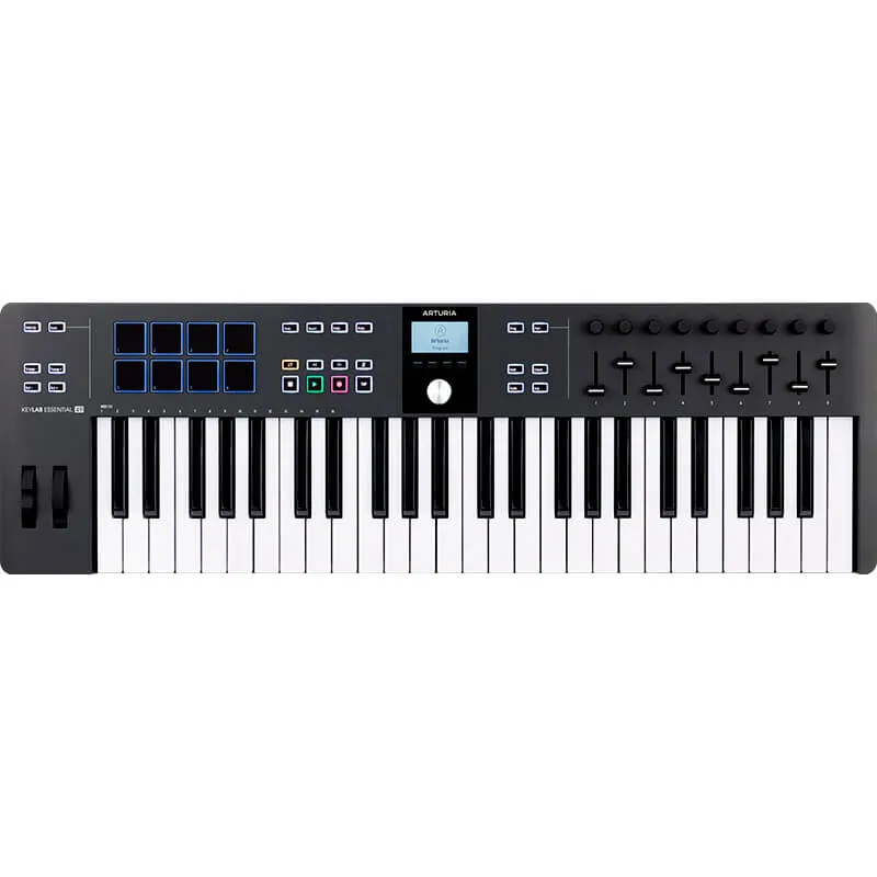 Teclado Midi Arturia Keylab Essential 49 MK3 Black vista cenital