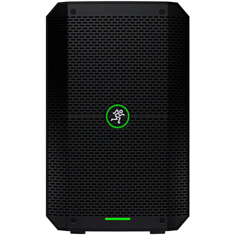 Altavoz amplificado portátil Mackie Thump Go con batería recargable vista frontal
