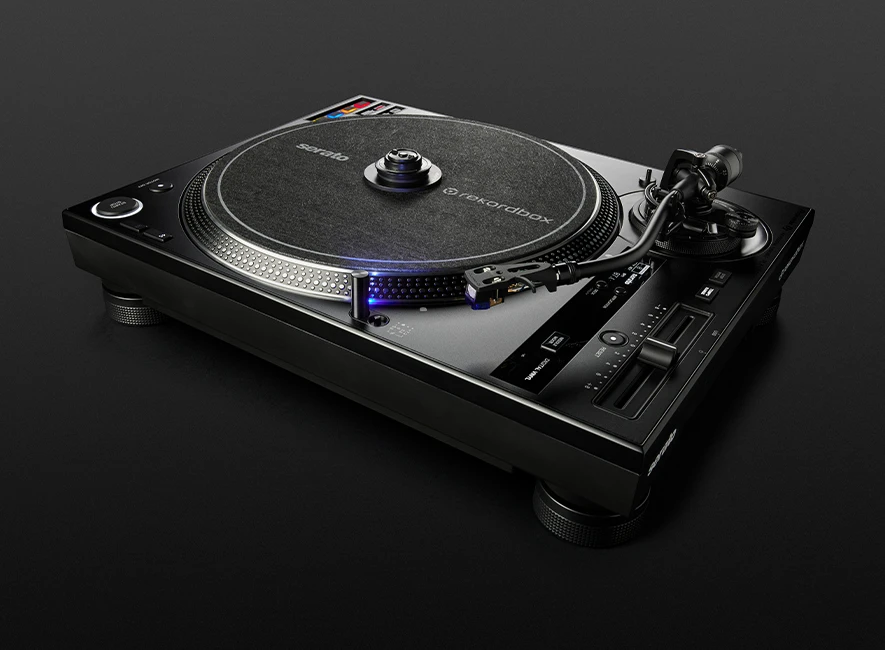 Giradiscos Pioneer DJ PLX CRSS12 detalle del plato vista lateral