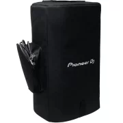 Funda para altavoz Pioneer DJ CVR-XPRS102 vista lateral con bolsillo accesorios