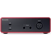 Interfaz de audio USB Focusrite Scarlett SOLO 4TH GEN vista trasera