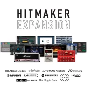 Pack de estudio Focusrite Scarlett 2i2 STUDIO 4TH GEN vista de la imagen general "Hitmaker Expansion" donde se muestran todos los softwares comptabiles