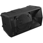 Altavoz DJ portátil AlphaTheta WAVE-EIGHT vista tumbado lateralmente visto desde su parte frontal