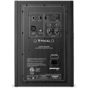 Monitor activo profesional Focal Alpha 65 EVO vista trasera donde se pueden ver los controles del amplificador