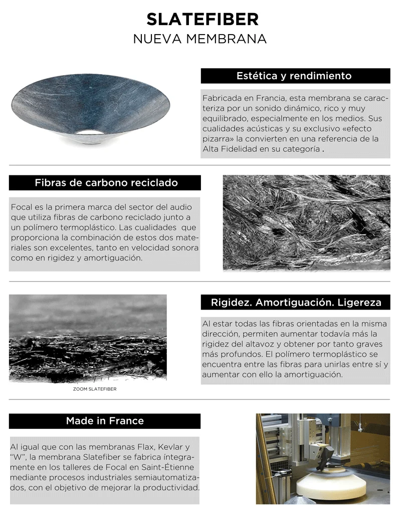 Imagen en la que se ve texto explicativo de las diferentes características del monitor activo y algunas fotos de las mismas.