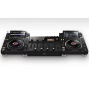 Mesa de mezclas rotativa AlphaTheta Euphonia formando un set con dos CD USB
